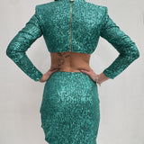 Completo due pezzi in paillettes - Elisabetta Franchi TG00227E2 P26 ELISABETTA FRANCHI 