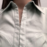 Camicia crop con gancetti - Elisabetta Franchi CA01841E1 BV9 ELISABETTA FRANCHI 