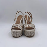 Sabot in raffia intrecciata