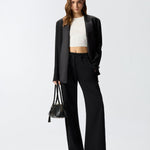 Pantaloni con banda laterale in pizzo - Pinko 106422A33U Z99 PINKO 