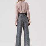 Jeans wide leg spalmato FR25WV2007D419O8 T59 FRACOMINA 