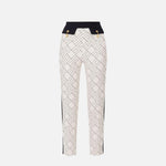 Pantalone bicolor con stampa - Elisabetta Franchi PAS0156E2 EF1 ELISABETTA FRANCHI 