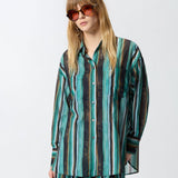 camicia rieti mussola stampa 106990A3CH SD3 PINKO 