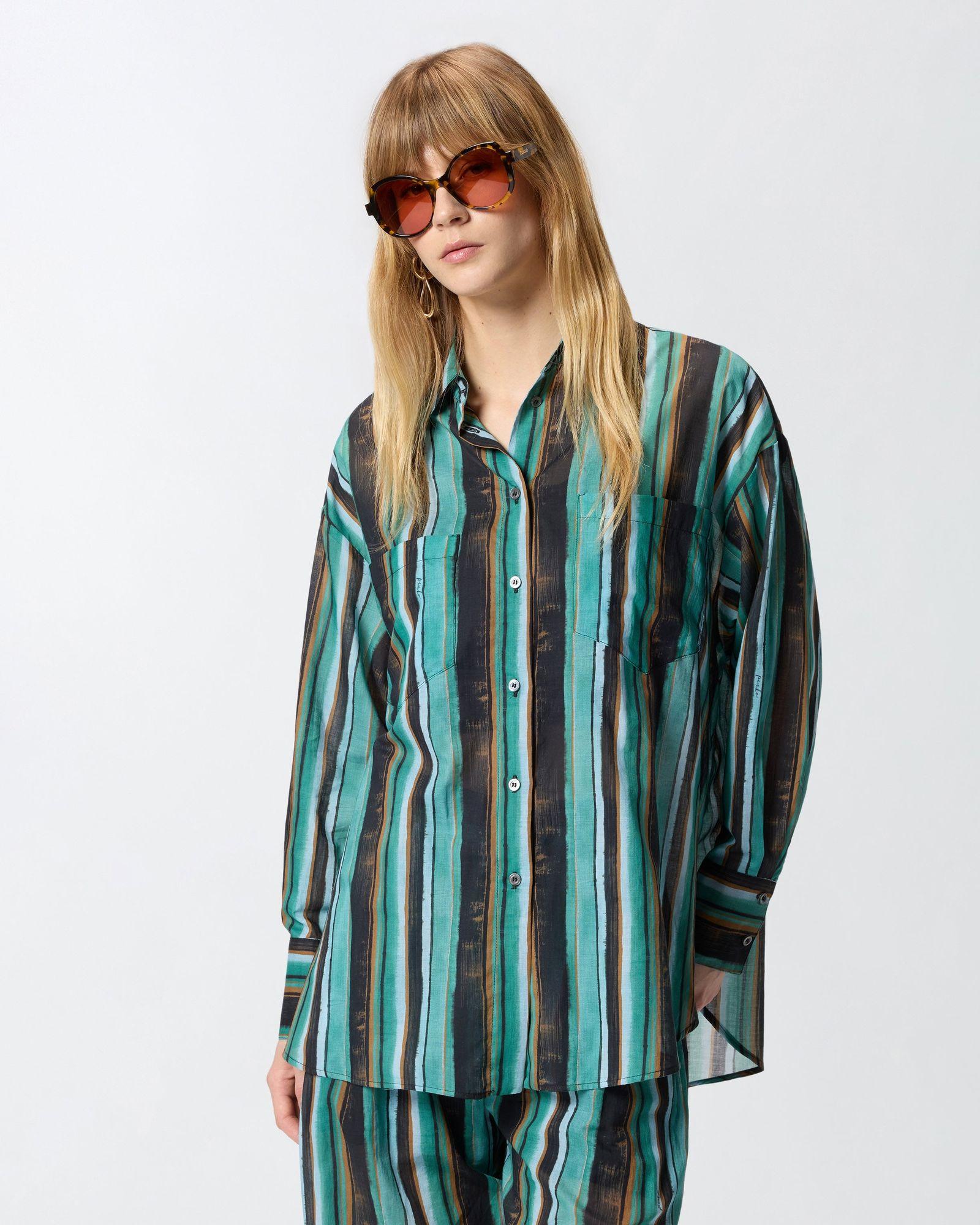 camicia rieti mussola stampa 106990A3CH SD3 PINKO 