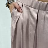 Gonna in raso con pieghe SK1027 CIPRIA OFELIA 