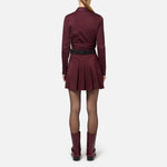 Minigonna a pieghe in naylon GO03546E2 CG3 ELISABETTA FRANCHI 