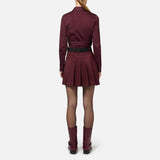 Minigonna a pieghe in naylon GO03546E2 CG3 ELISABETTA FRANCHI 