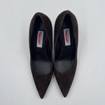 Dècolletè in pelle scamosciata 2470 MORO SPAZIO MODA 