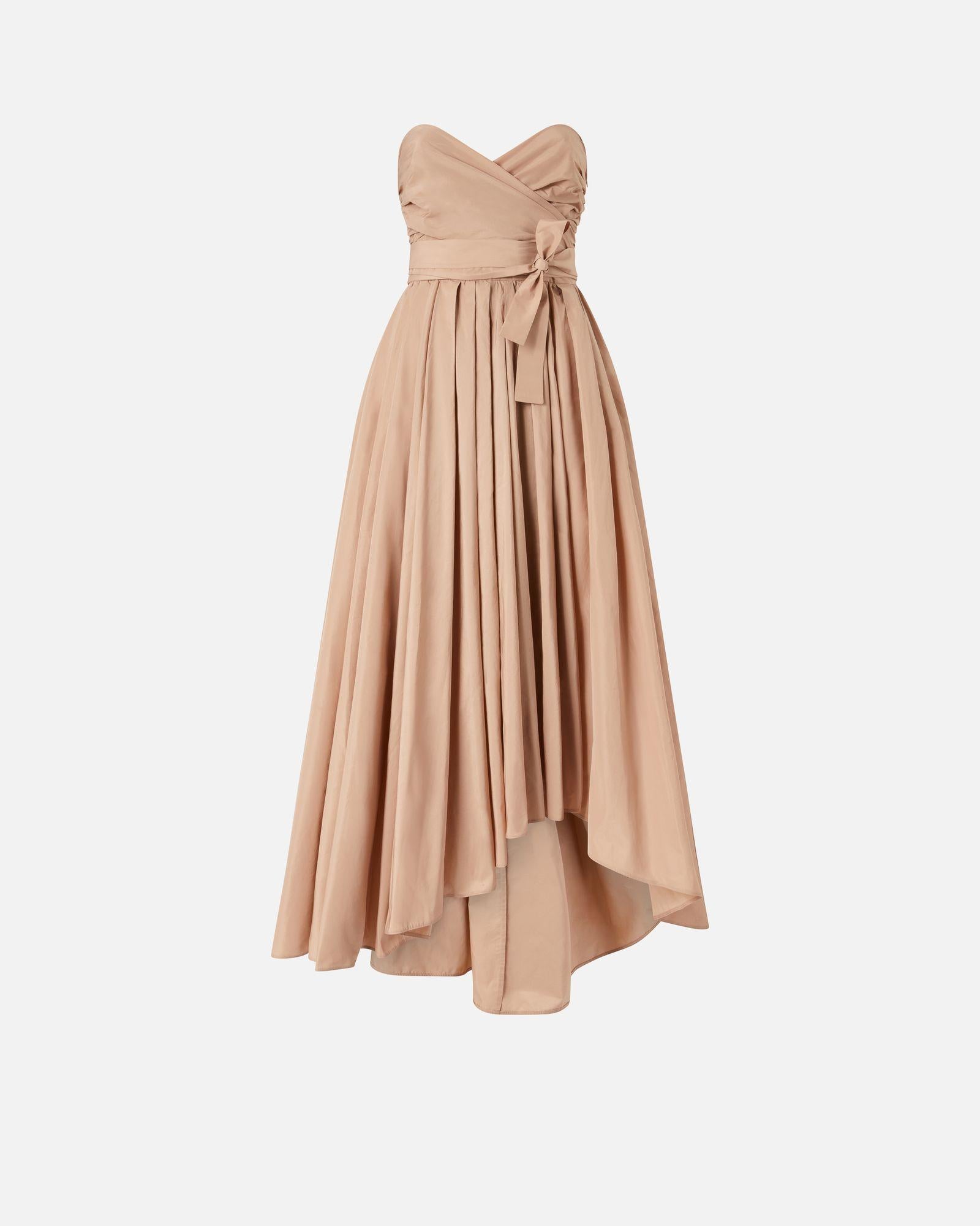 Abito in taffetà scollo a cuore 104937-Y3LE N34 PINKO 