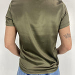 T-shirt lucida girocollo MM203633 MILITARE OFELIA 