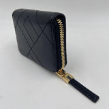 Portafoglio con zip e logo