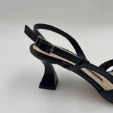 Slingback fibbie nere