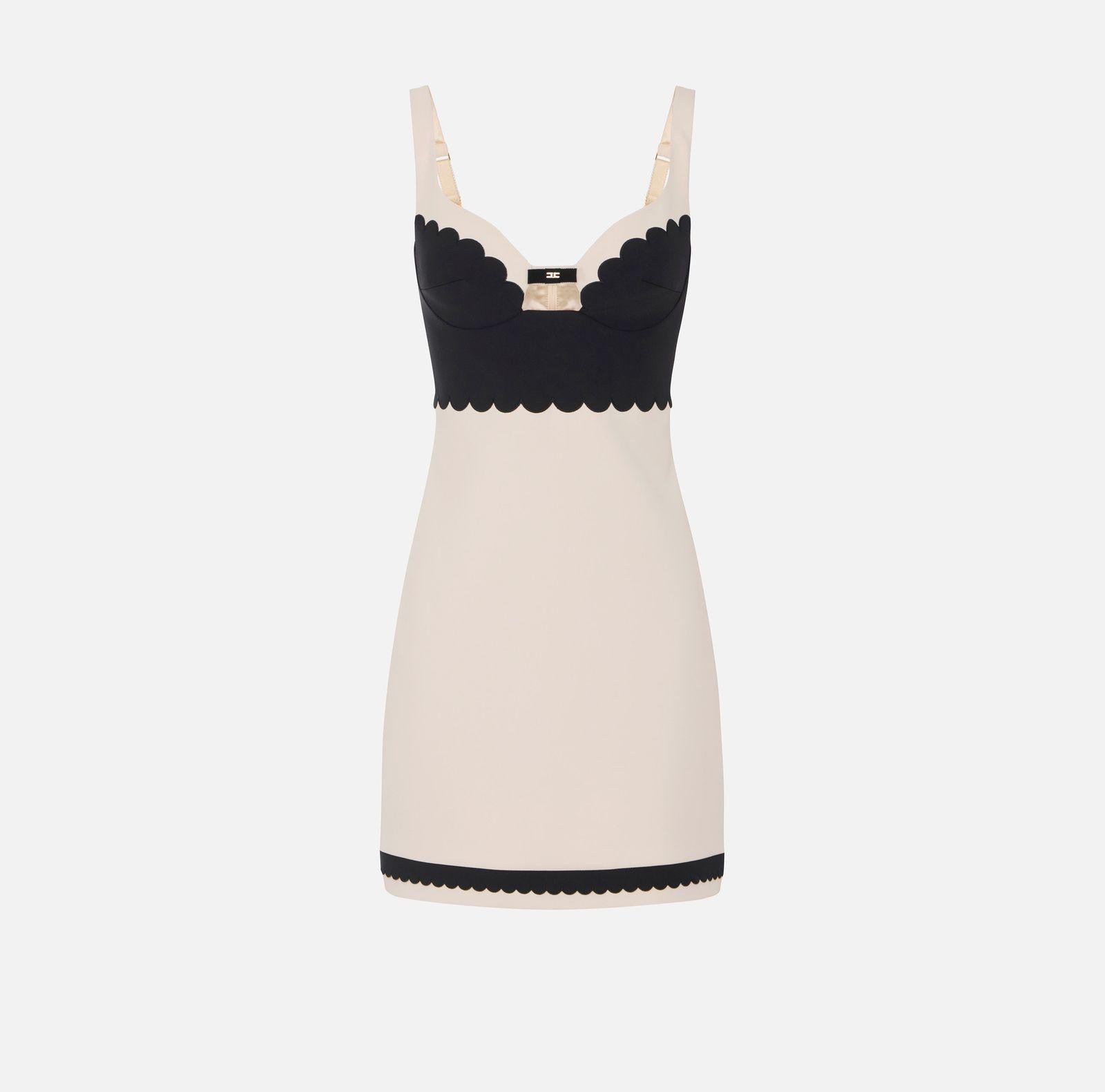 Abito con smerlo ricamato AB70352E2 E84 ELISABETTA FRANCHI 
