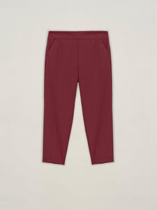 Pantalone slim fit in jersey tecnico