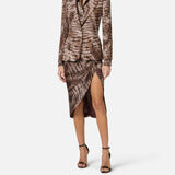 Giacca con stampa alligatore - Elisabetta Franchi GI20761E2 644 ELISABETTA FRANCHI 