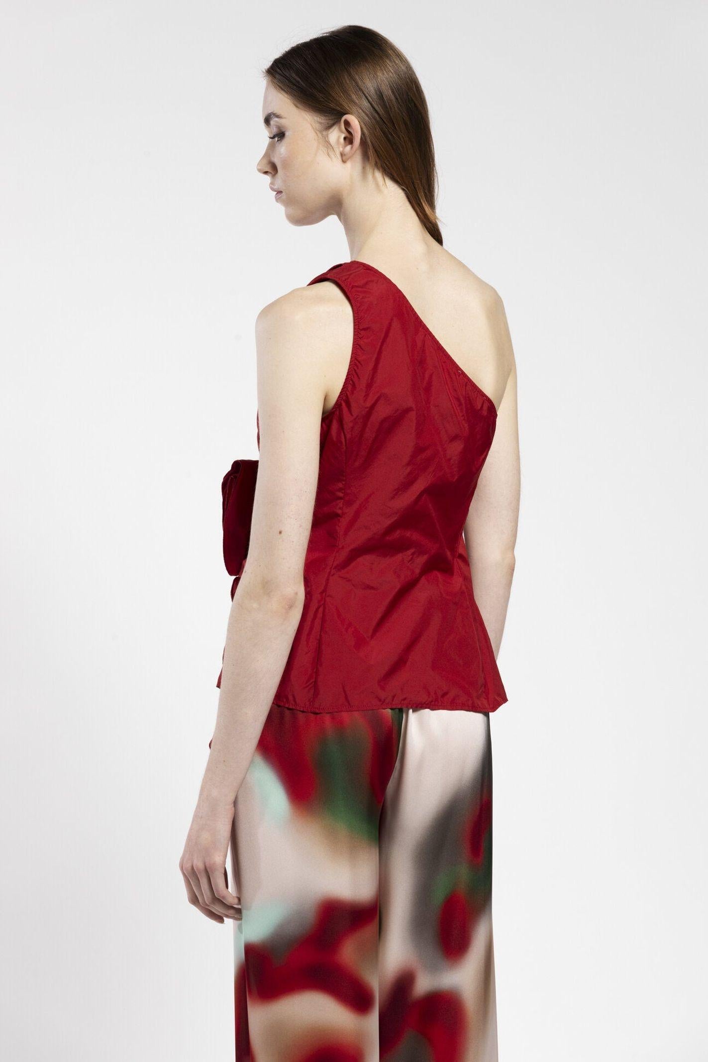 Top con rosa taffetas VIDO15D8 28 CARLA G. 