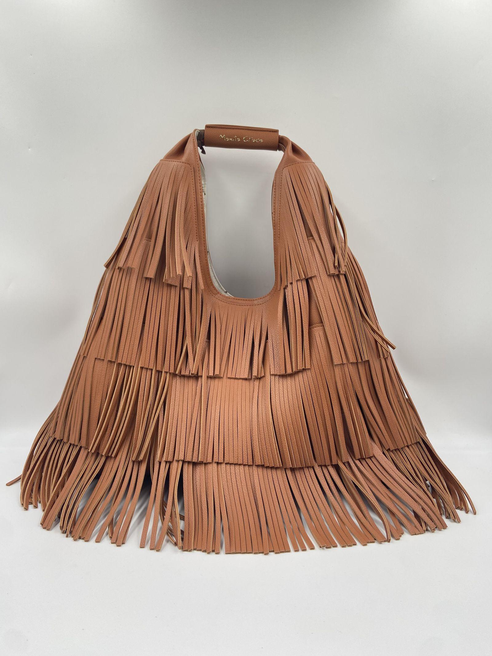 Borsa Hobo frange - Manila Grace B824EU MA143 MANILA GRACE 