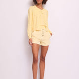 Gilet in maglia con strass