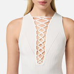 Abito con lacci criss-cross - Elisabetta Franchi AM55B52E1 360 ELISABETTA FRANCHI 