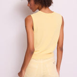 Gilet in maglia con strass