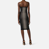 Abito con zebra jacquard - Elisabetta Franchi AM99S61E2 685 ELISABETTA FRANCHI 