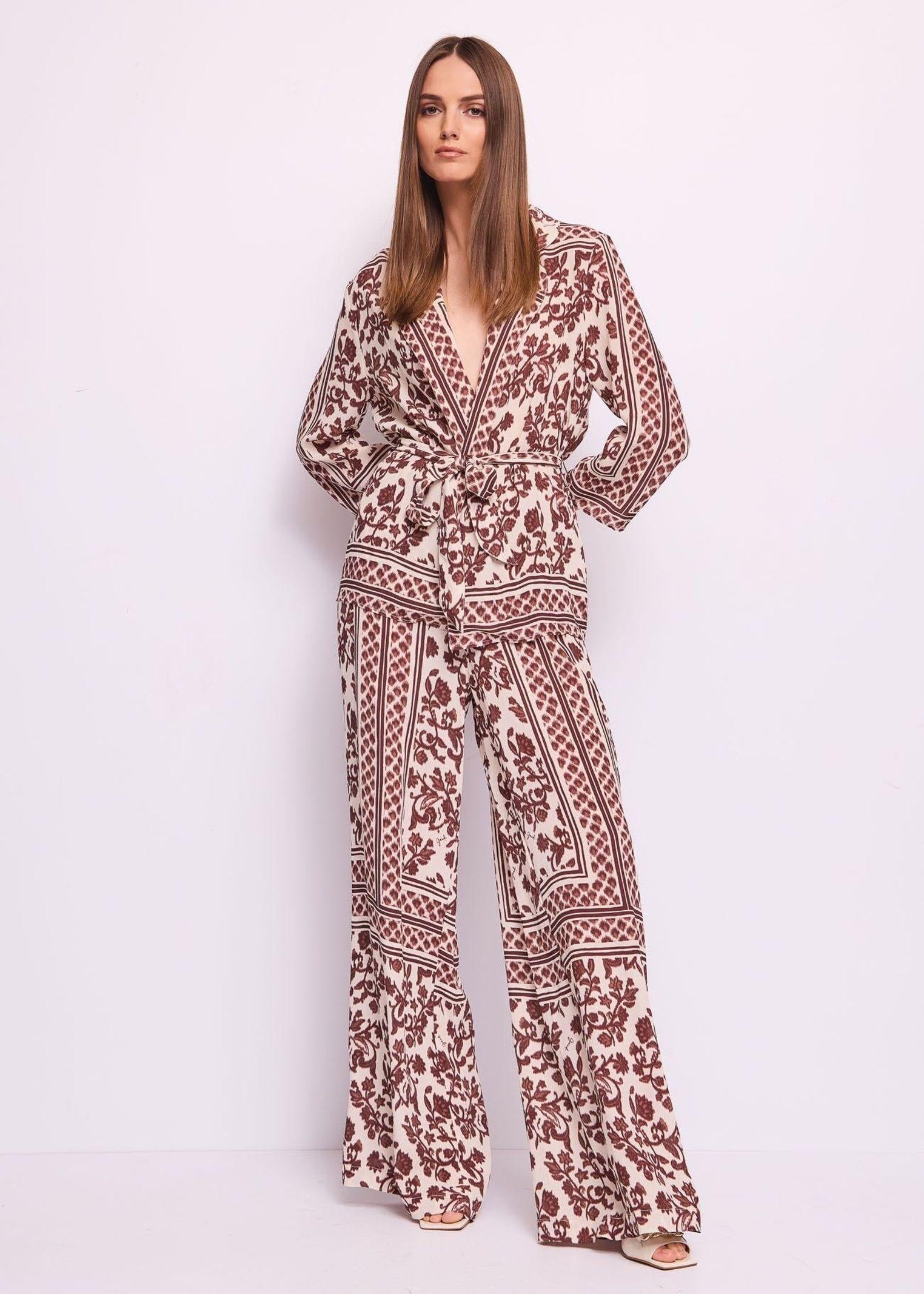 Pantalone stampa floreale 511FD25013 51102101 GAUDI' 