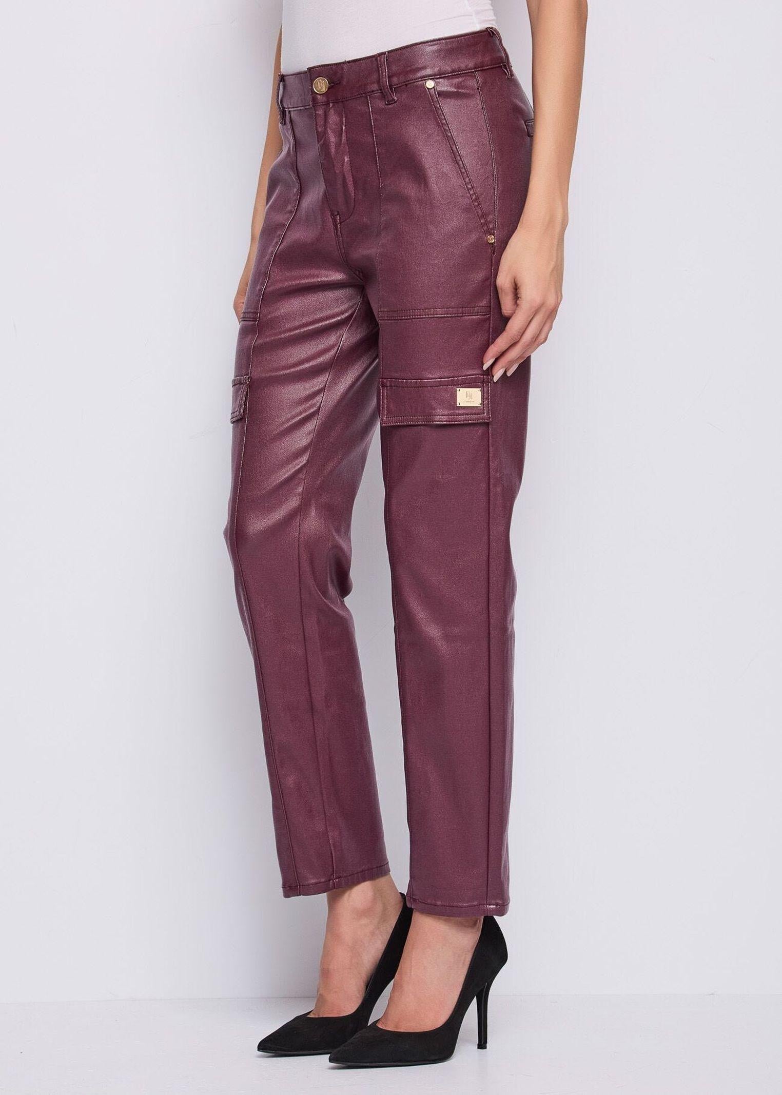 Pantaloni cargo in similpelle 521BD25017 2416 GAUDI' 