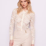Camicia in pizzo e raso 421FD45012 3213 GAUDI' 