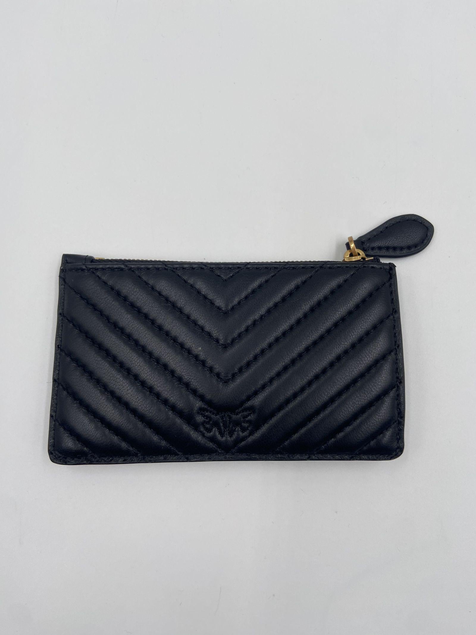 Portacarte con lavorazione chevron - Pinko 100251A0GK Z99Q PINKO 