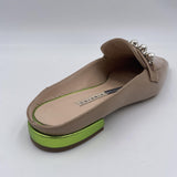 Sabot con perle e borchie 602 BEIGE CHIARINI 