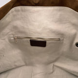 Borsa pieghevole in camoscio - Ofelia AZ208C CASTAGNA OFELIA 