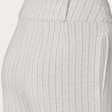 Pantalone carrot gessato con pinces