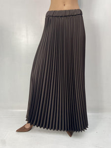Gonna in raso plissè