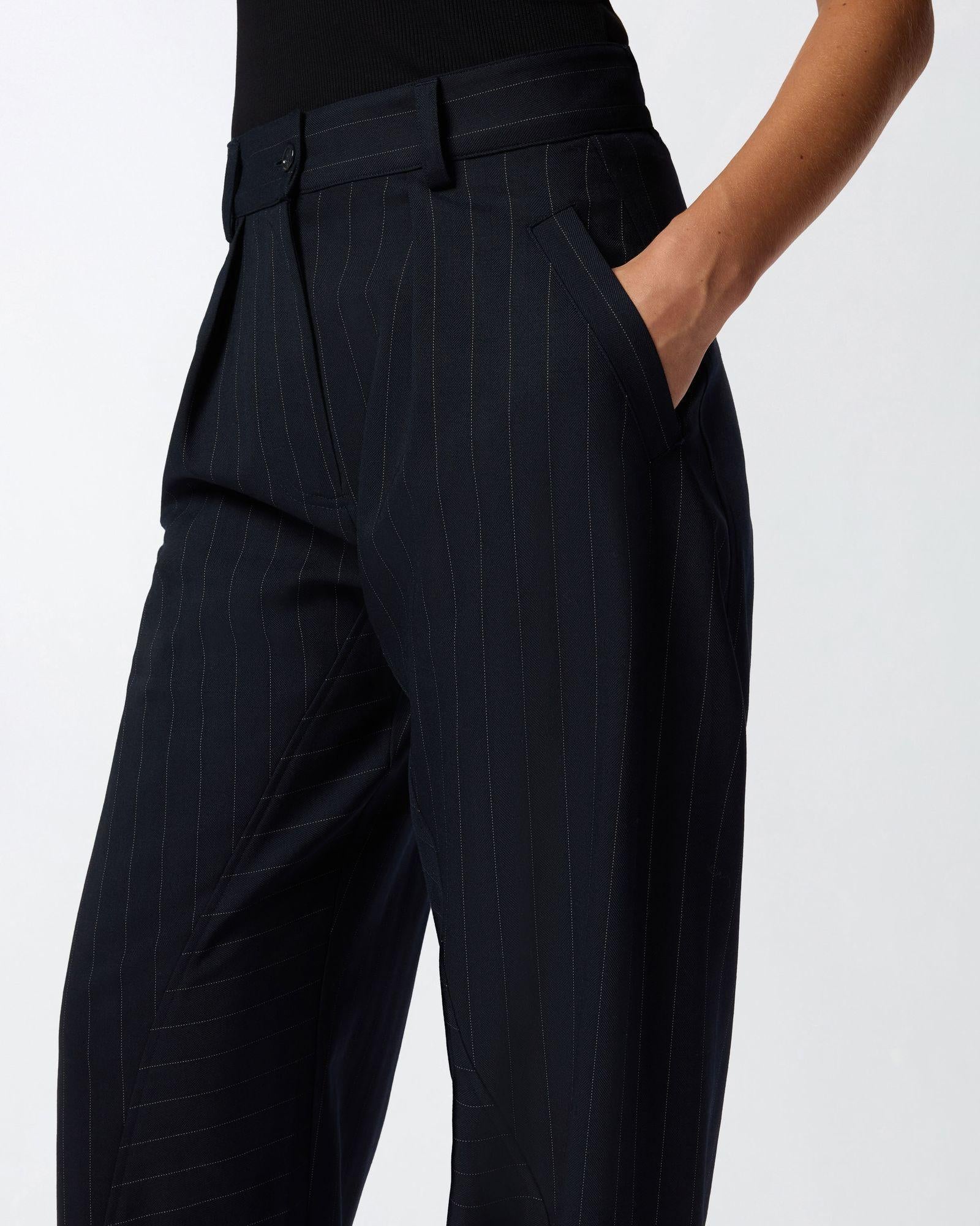 Pantalone ballon fit gessato 105707A2QY EZ1 PINKO 