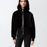 Giubbotto bomber pelliccia 105399A2PI Z99 PINKO 