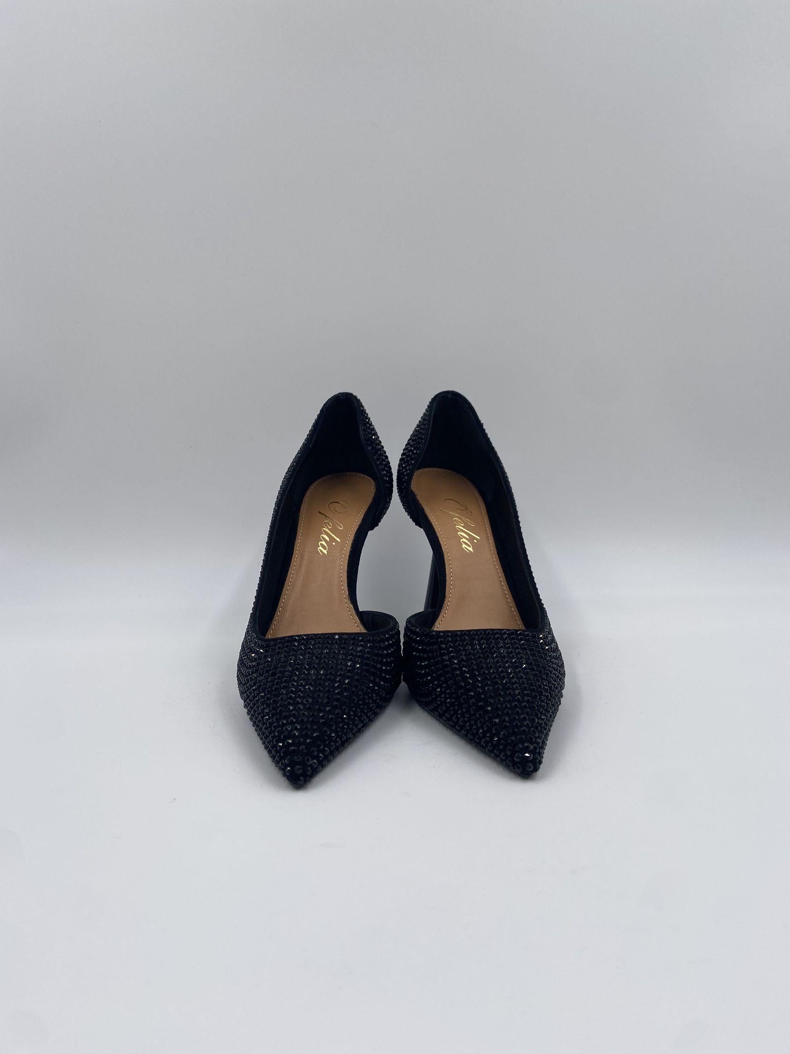 Décolletè con strass 2207 NERO OFELIA 