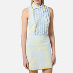 Abito in jacquard floreale con rouches - Elisabetta Franchi AM44Q51E2 DL5 ELISABETTA FRANCHI 