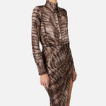 Abito stampa alligatore - Elisabetta Franchi AB89261E2 644 ELISABETTA FRANCHI 