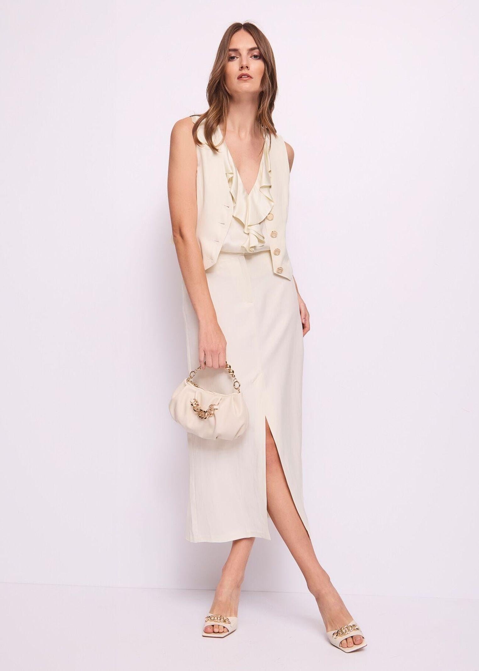 Gilet in lino - Gaudi 511FD35007 3213 GAUDI' 