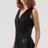 Gilet con strass FQ25WJ5001W815R9 053 FRACOMINA 