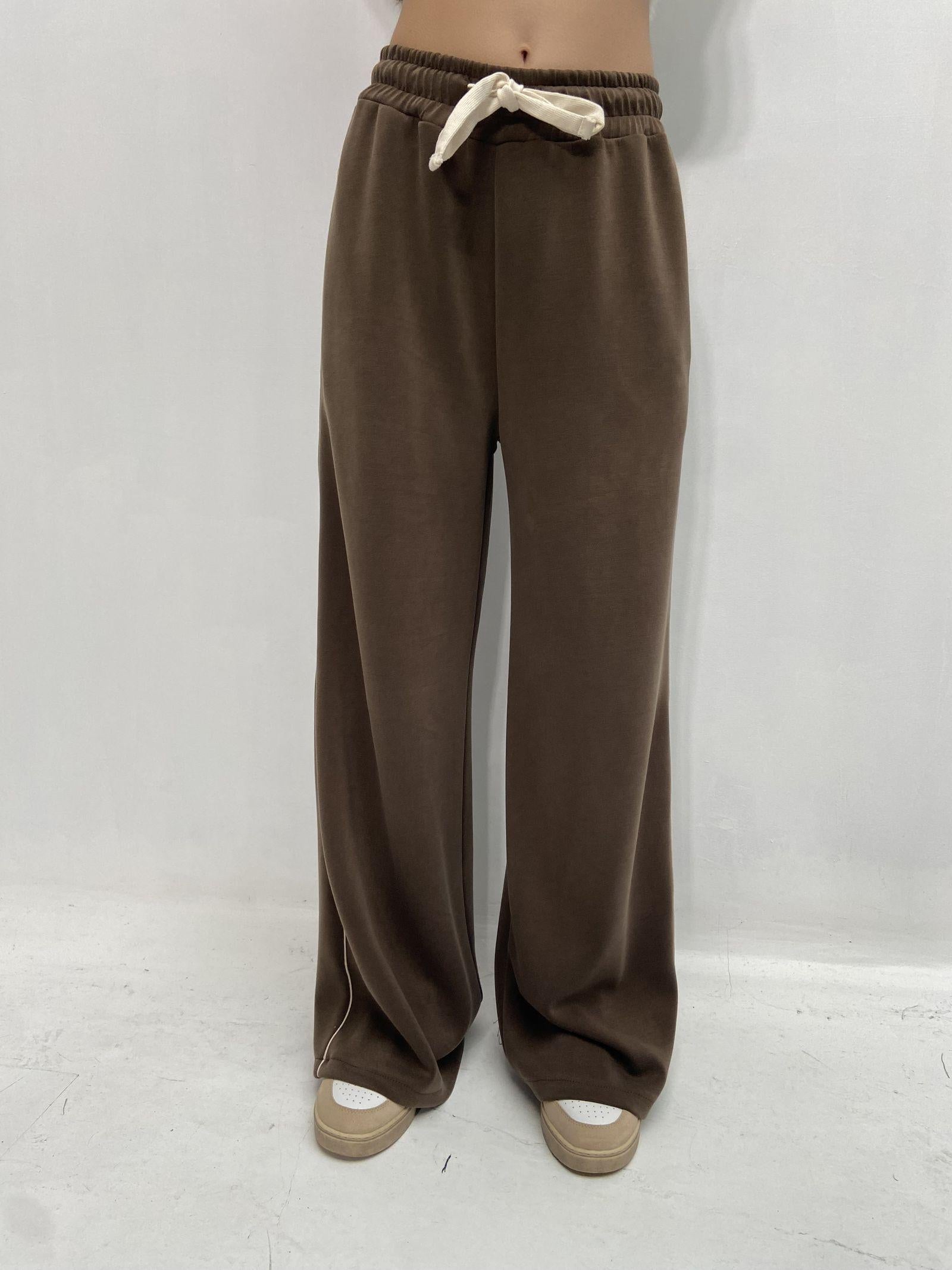 Pantalone gamba ampia Z6034 VERDE OFELIA 