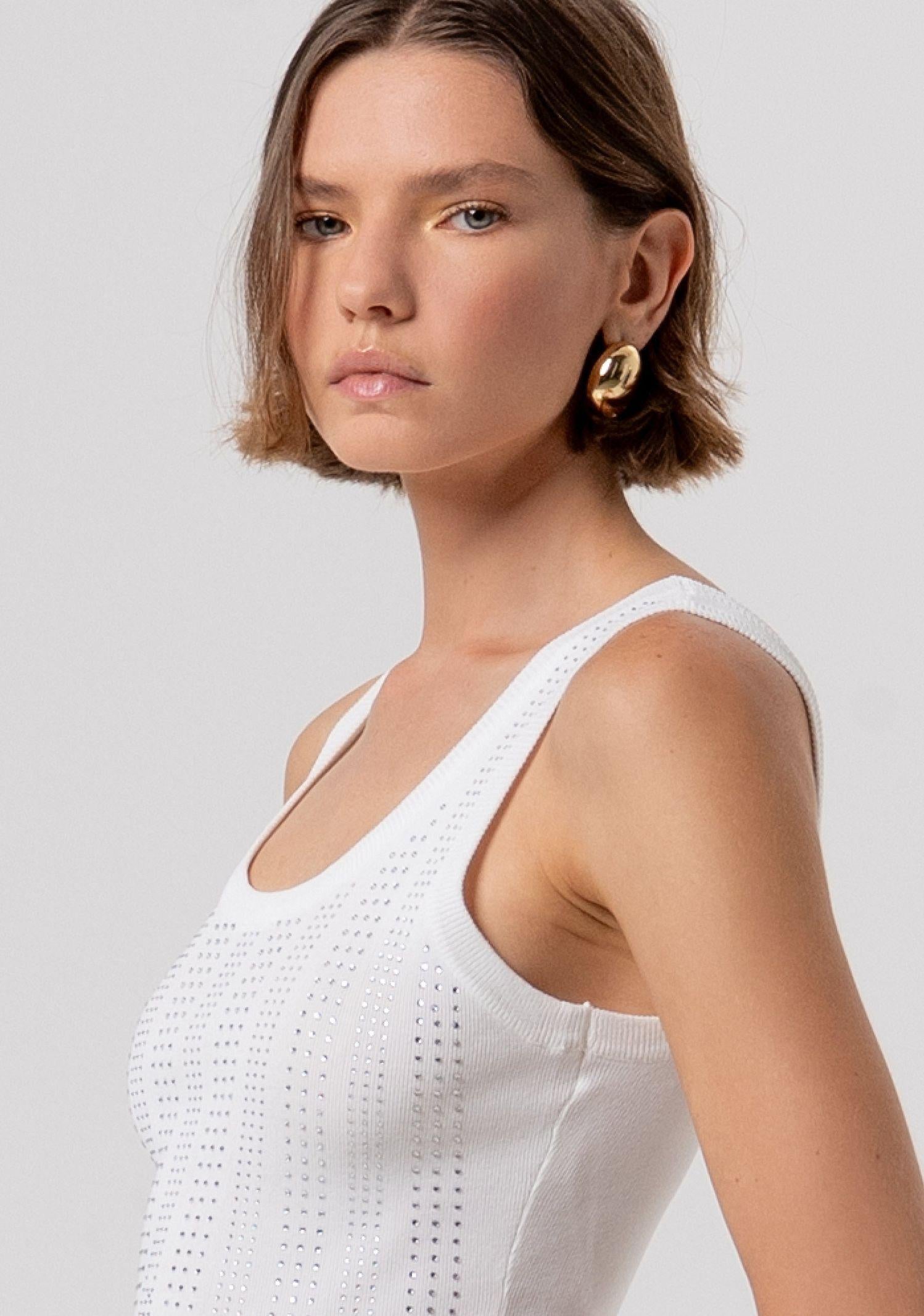 Top con strass - Fracomina FR26ST4005K524R9 108 FRACOMINA 