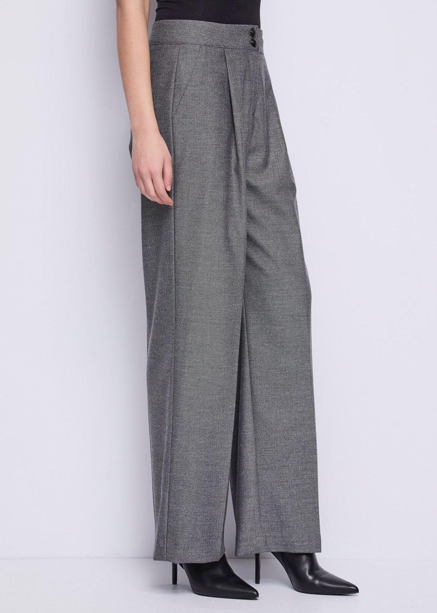Pantalone chevron con piega - Gaudi 521FD25006 521052-01 GAUDI' 
