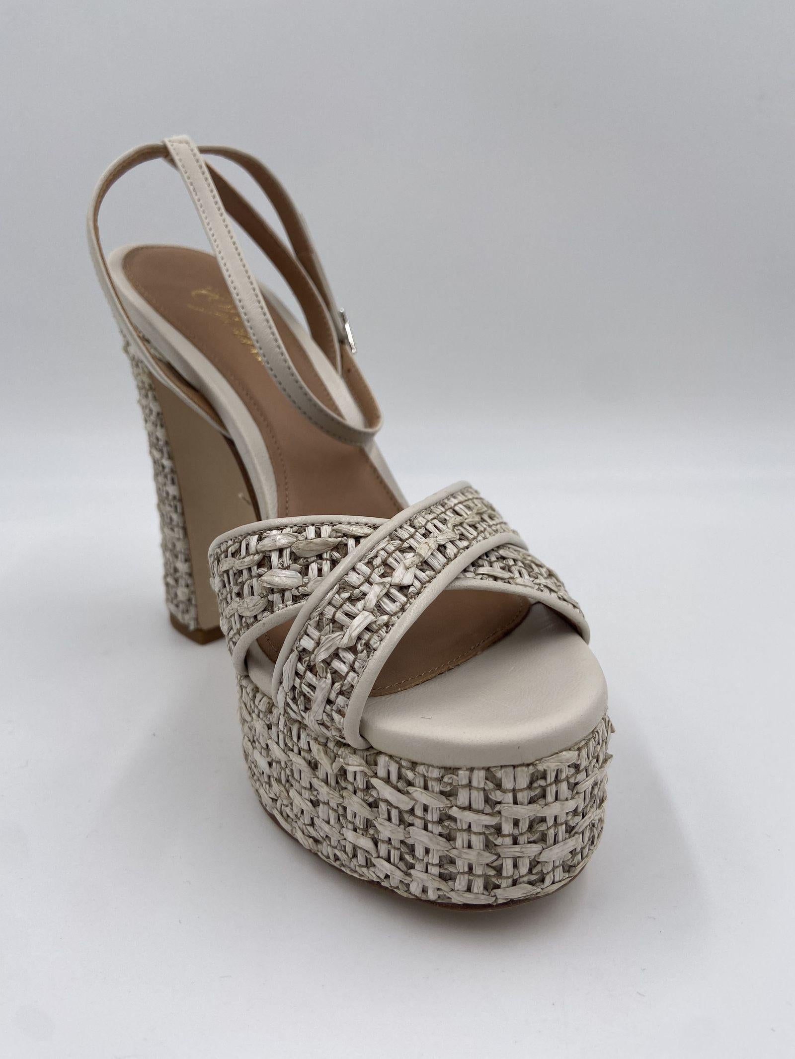 Sabot in rafia intrecciata 2589 SABBIA OFELIA 