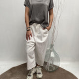 T- shirt girocollo satinata - Ofelia MS2003 GRIGIO OFELIA 