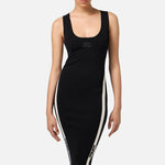 Abito con bande logo laterali AM84S46E2 685 ELISABETTA FRANCHI 