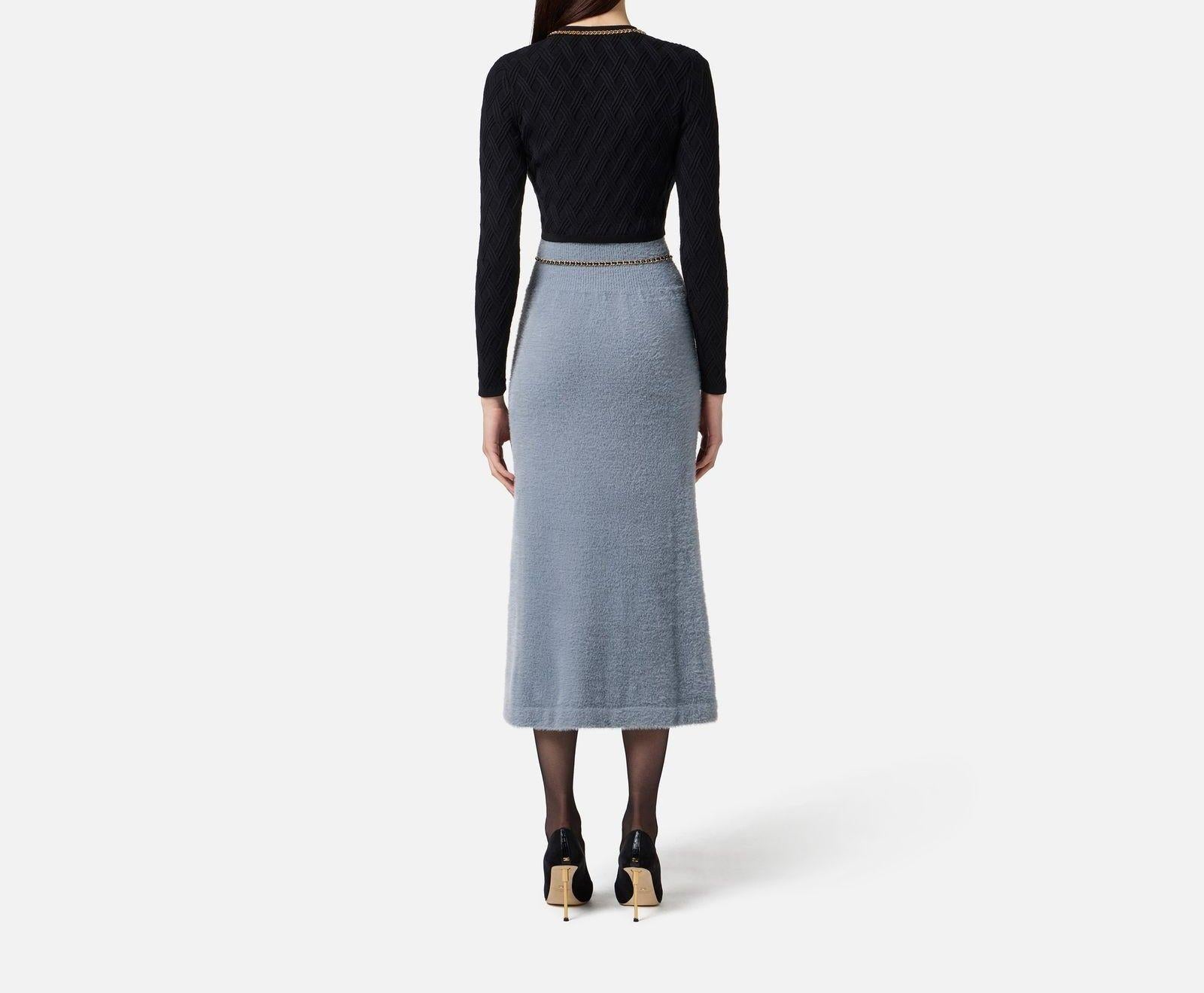 Cardigan con catena - Elisabetta Franchi MK29B56E2 110 ELISABETTA FRANCHI 