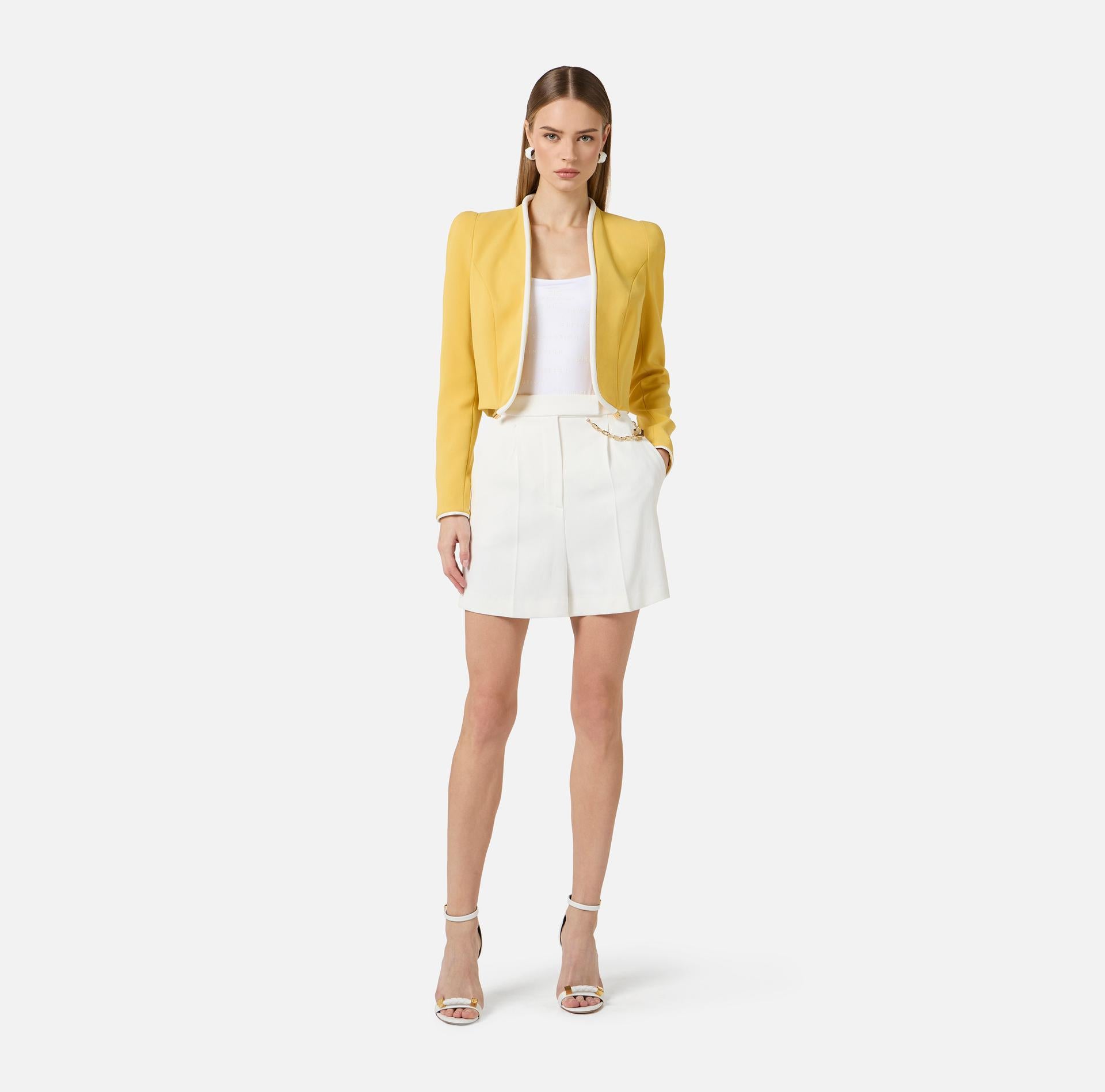 Shorts con charms - Elisabetta Franchi SH00561E2 360 ELISABETTA FRANCHI 