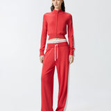 Pantalone felpa ampio con banda laterale