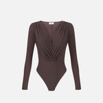 Body in georgette stretch - Elisabetta Franchi BO03162E2 EV9 ELISABETTA FRANCHI 